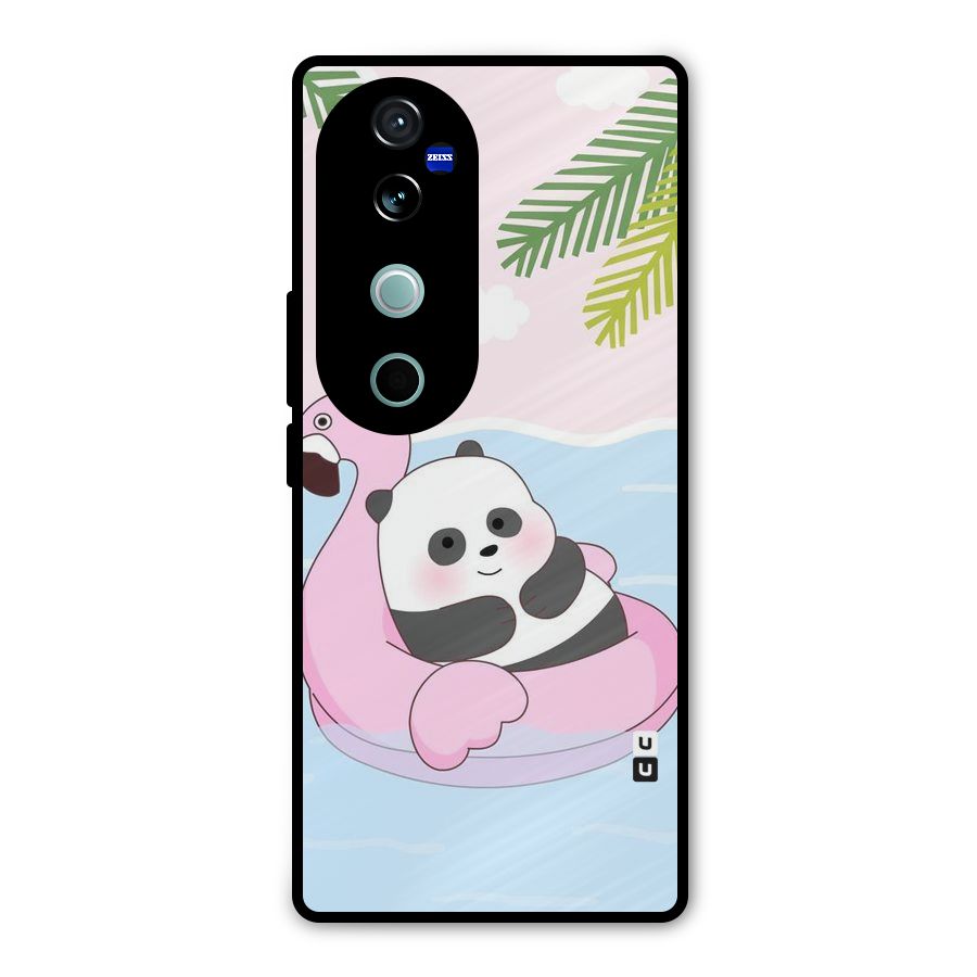 Panda Swim Metal Back Case for Vivo V40