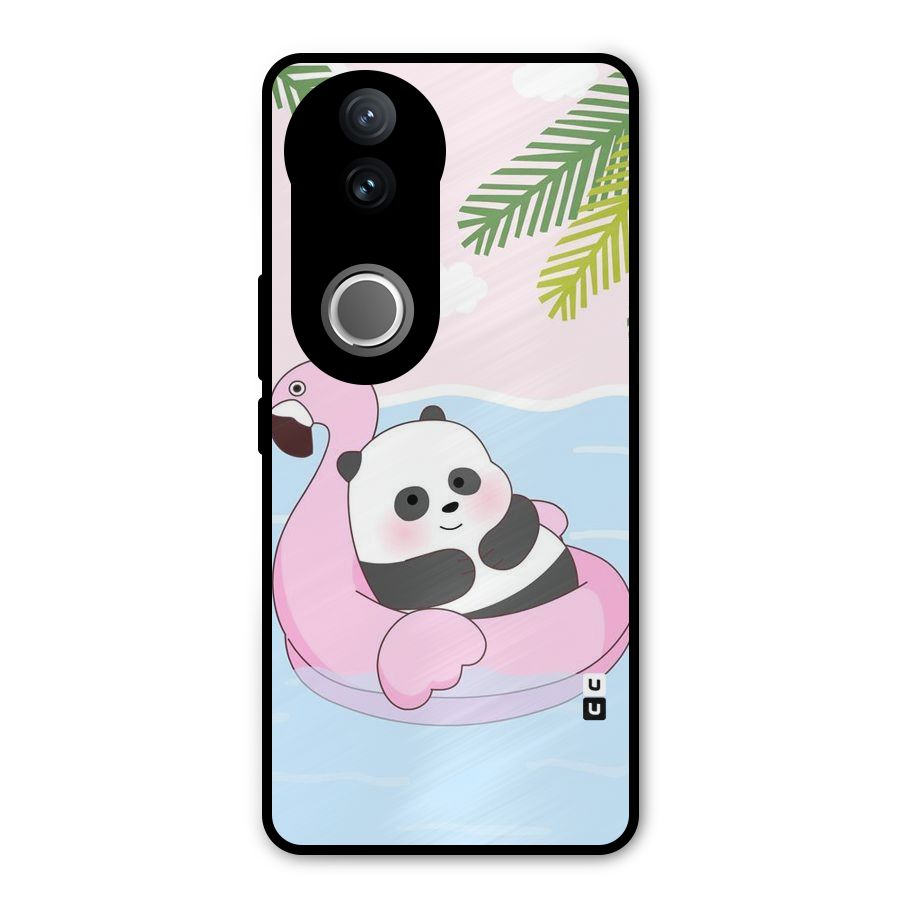 Panda Swim Metal Back Case for Vivo V50