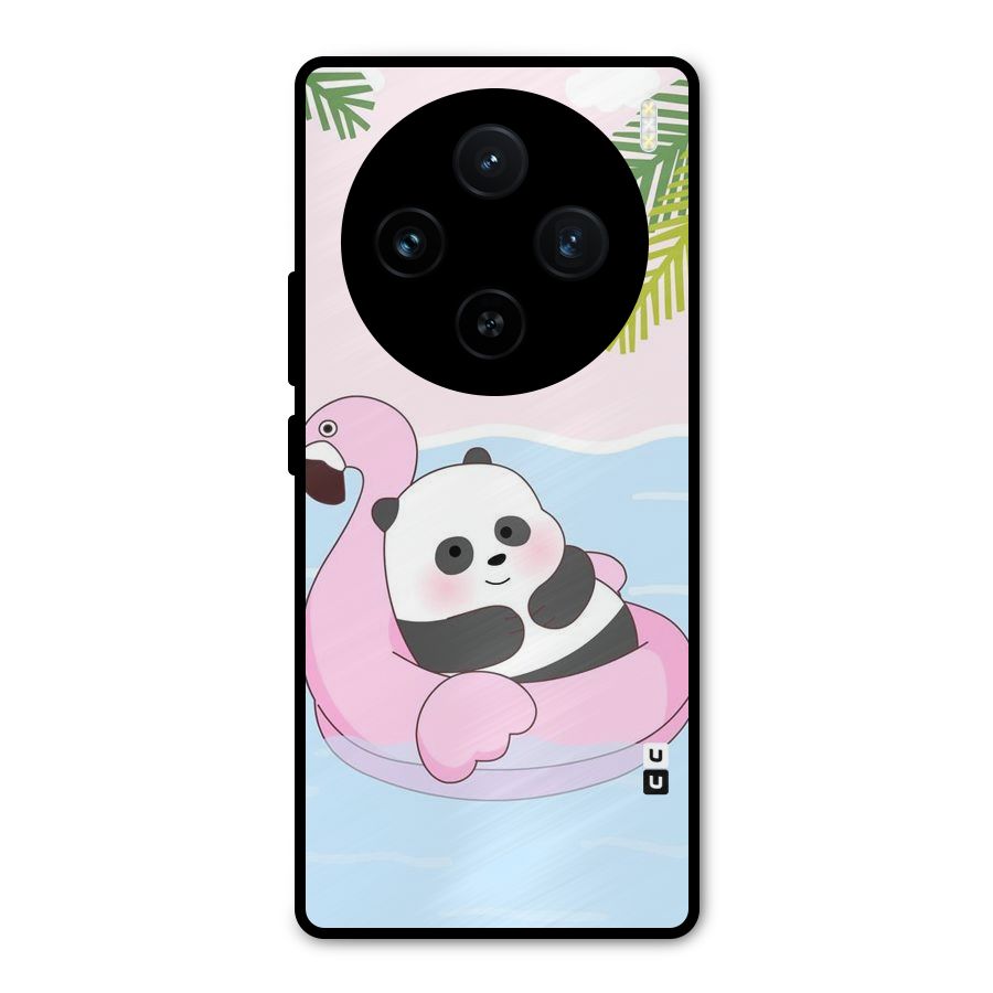 Panda Swim Metal Back Case for Vivo X100