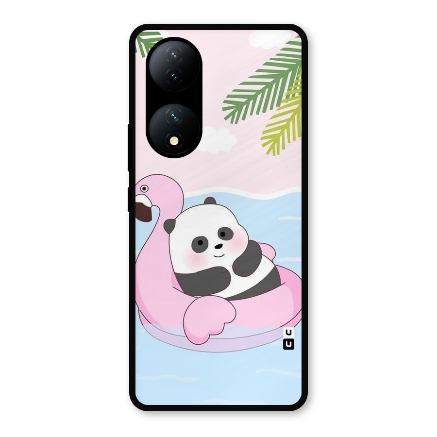 Panda Swim Metal Back Case for Vivo Y100