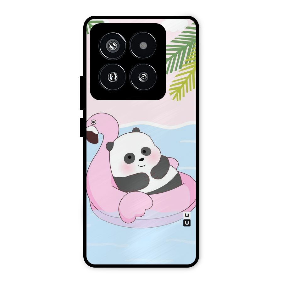 Panda Swim Metal Back Case for Xiaomi 14 Pro