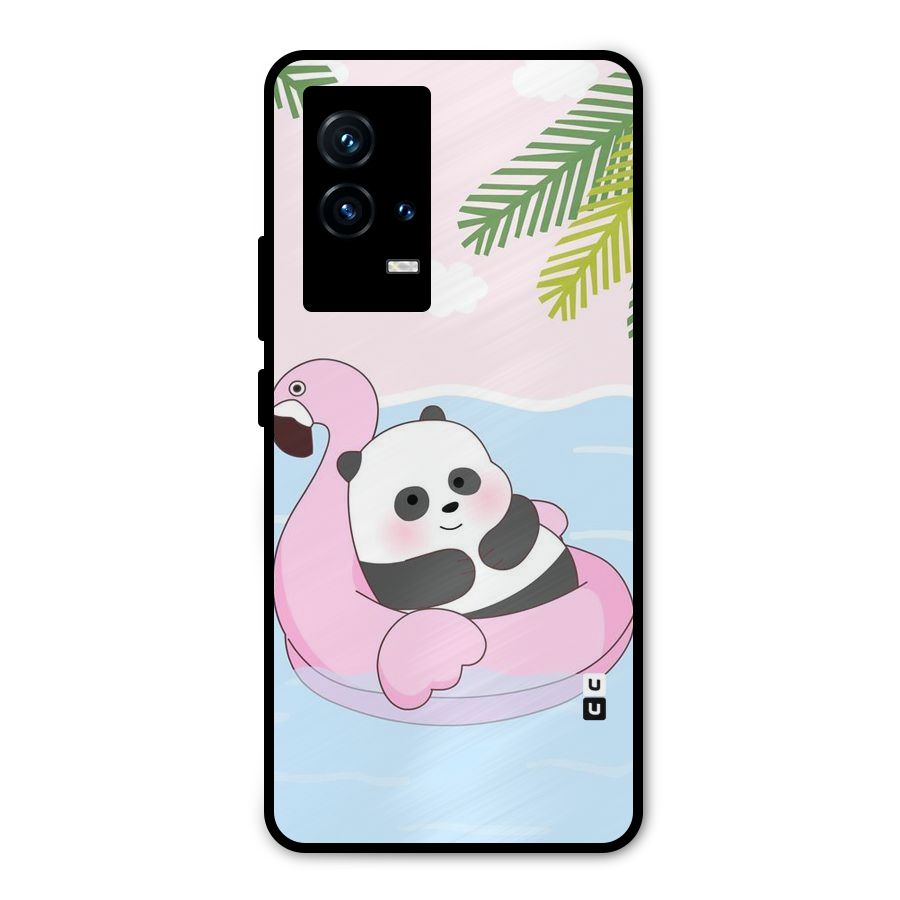 Panda Swim Metal Back Case for iQOO 9 5G