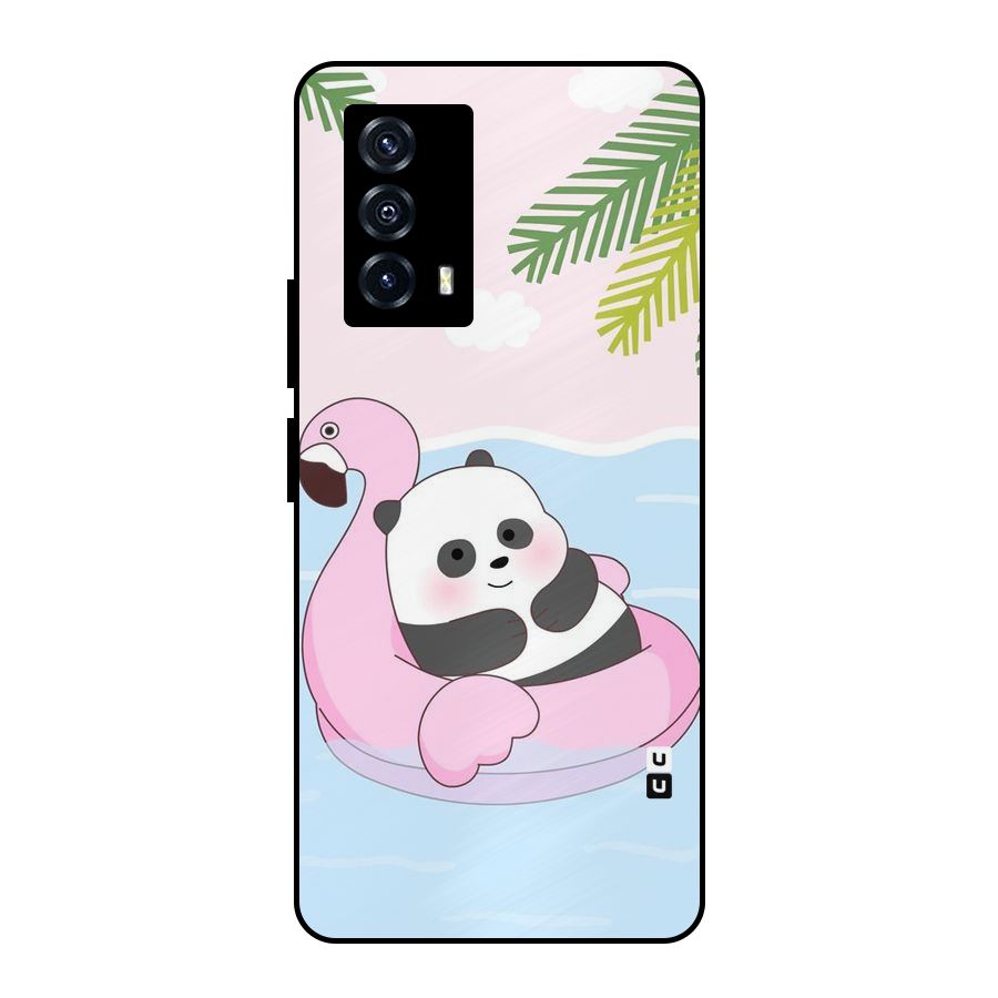 Panda Swim Metal Back Case for iQOO Z5