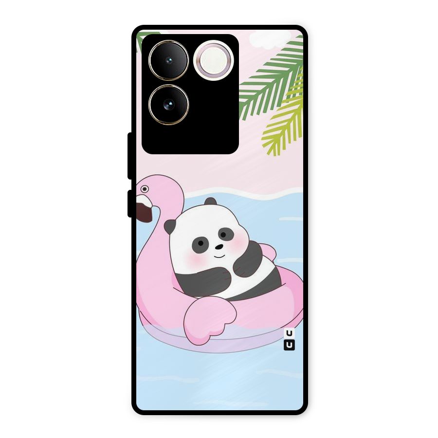 Panda Swim Metal Back Case for iQOO Z7 Pro