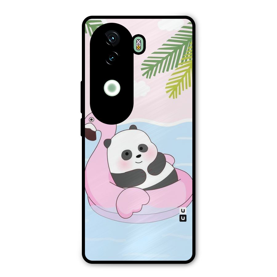 Panda Swim Metal Back Case for iQOO Z9s