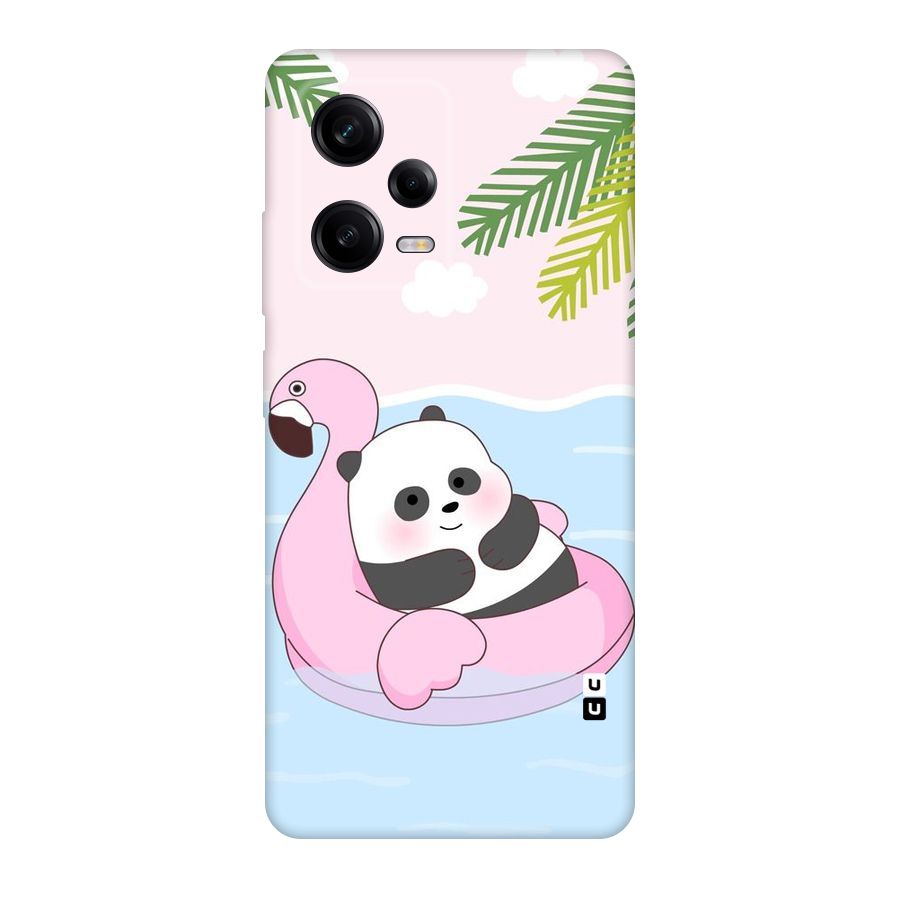 Panda Swim Original Polycarbonate Back Case for Redmi Note 12 Pro