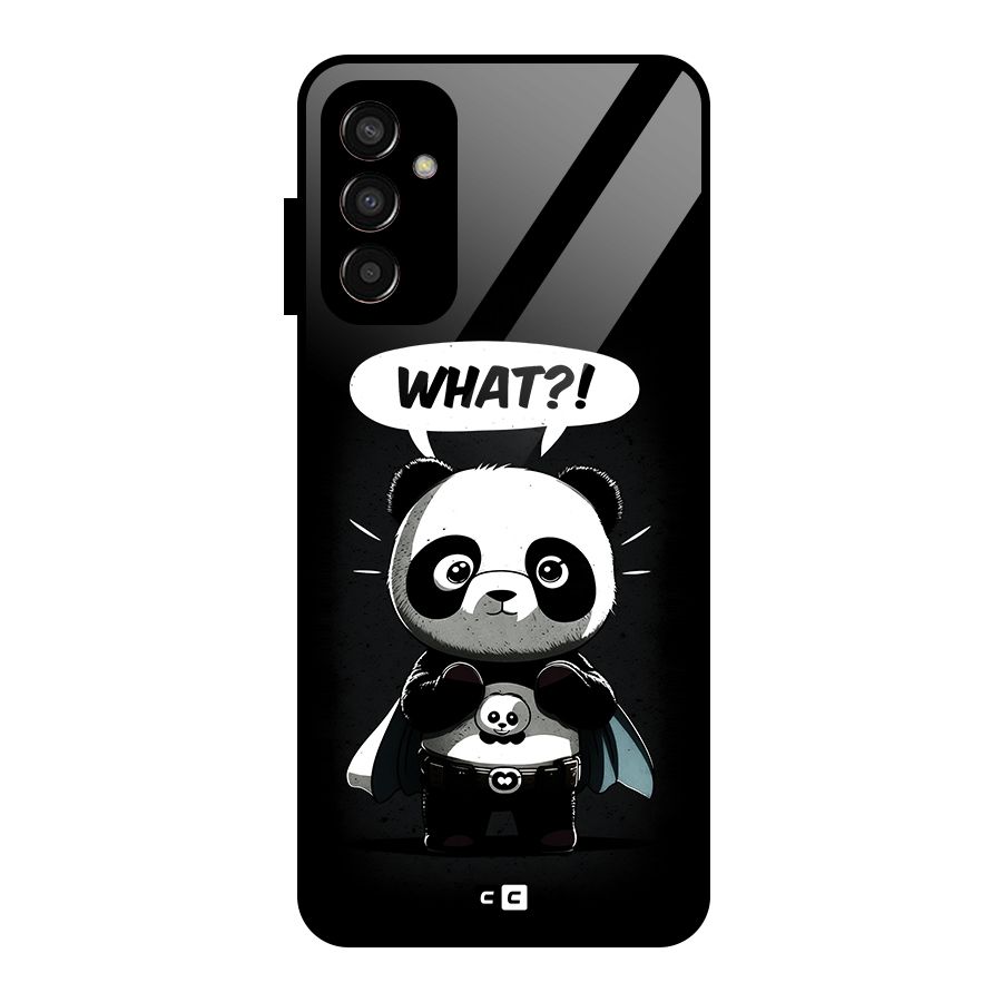 Panda What Confused Glass Back Case for Galaxy F13