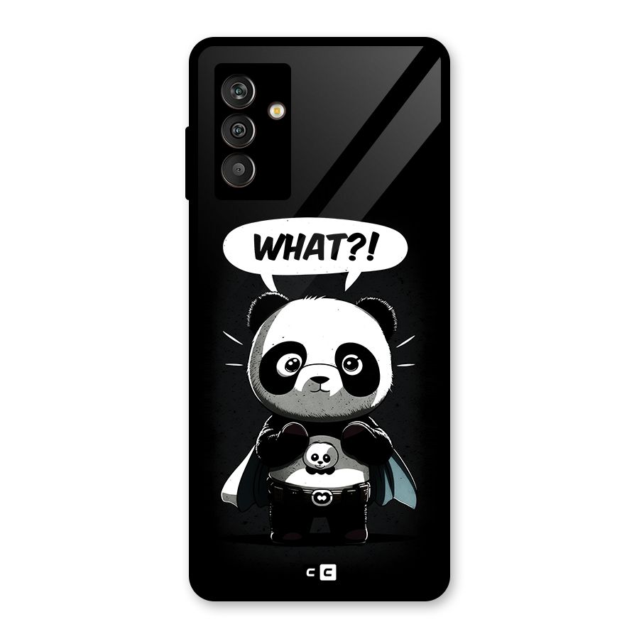 Panda What Confused Glass Back Case for Galaxy M13