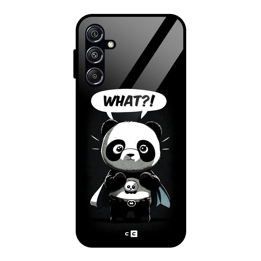 Panda What Confused Glass Back Case for Galaxy M34 5G