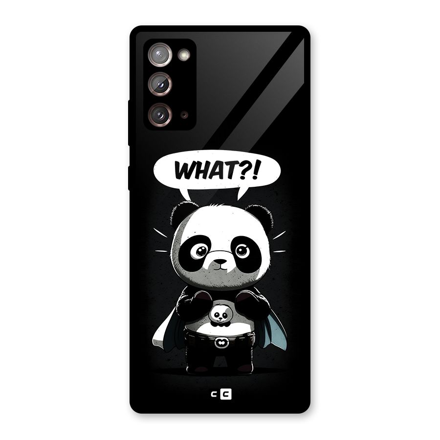 Panda What Confused Glass Back Case for Galaxy Note 20