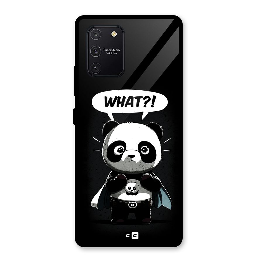 Panda What Confused Glass Back Case for Galaxy S10 Lite