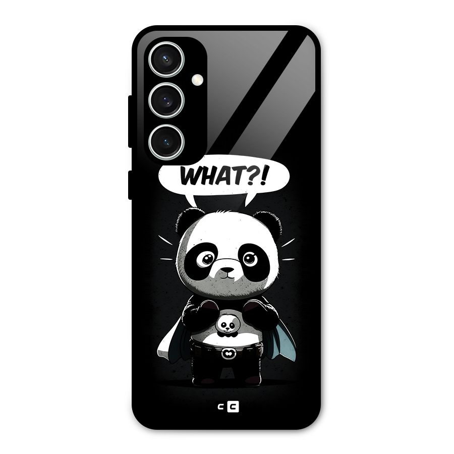 Panda What Confused Glass Back Case for Galaxy S23 FE