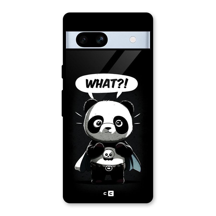 Panda What Confused Glass Back Case for Google Pixel 7a