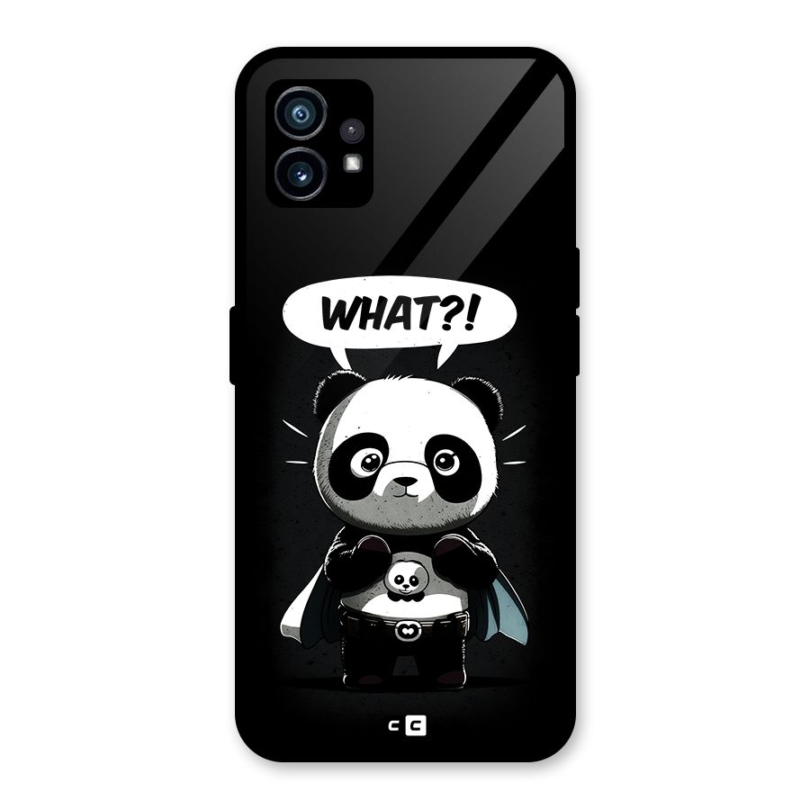 Panda What Confused Glass Back Case for Nothing Phone 1
