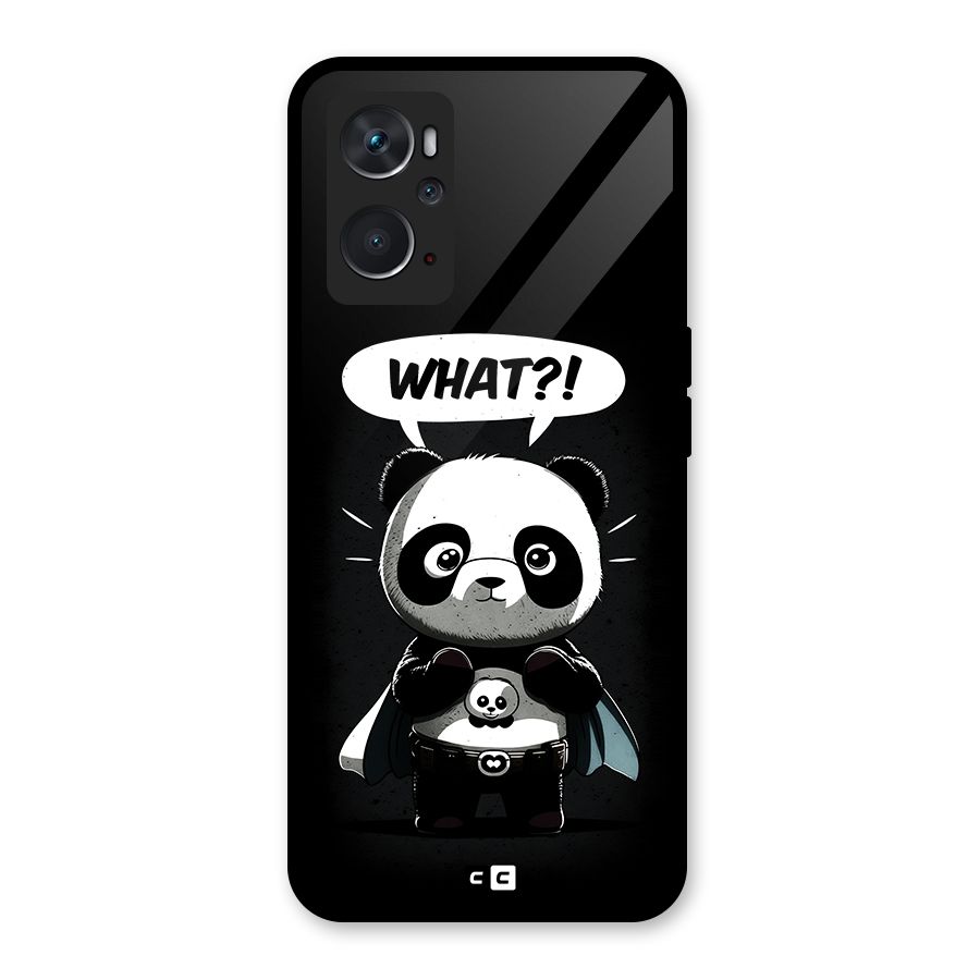 Panda What Confused Glass Back Case for Oppo K10 4G