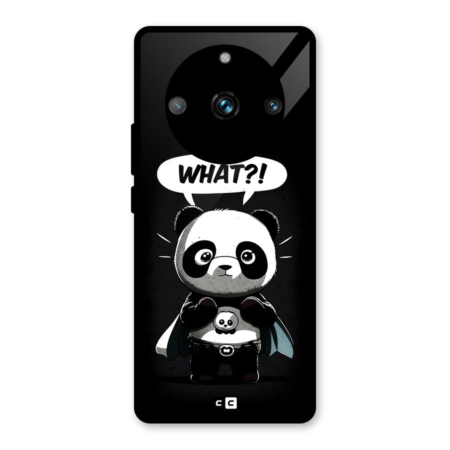 Panda What Confused Glass Back Case for Realme 11 Pro