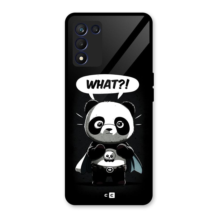 Panda What Confused Glass Back Case for Realme 9 5G Speed