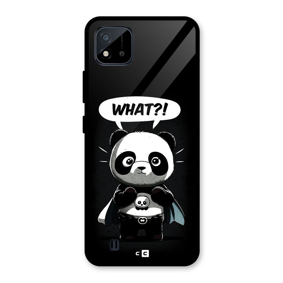 Panda What Confused Glass Back Case for Realme C11 2021