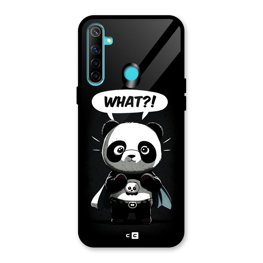 Panda What Confused Glass Back Case for Realme Narzo 10