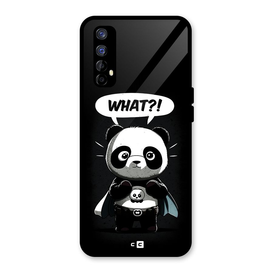 Panda What Confused Glass Back Case for Realme Narzo 20 Pro