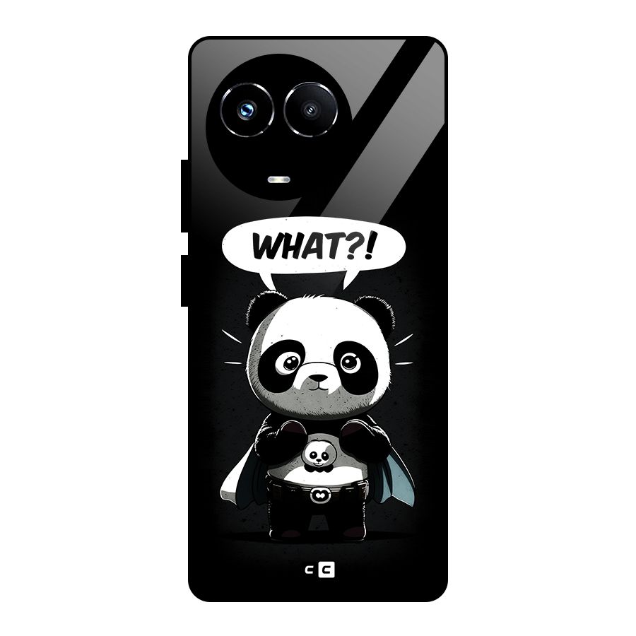 Panda What Confused Glass Back Case for Realme Narzo 60X