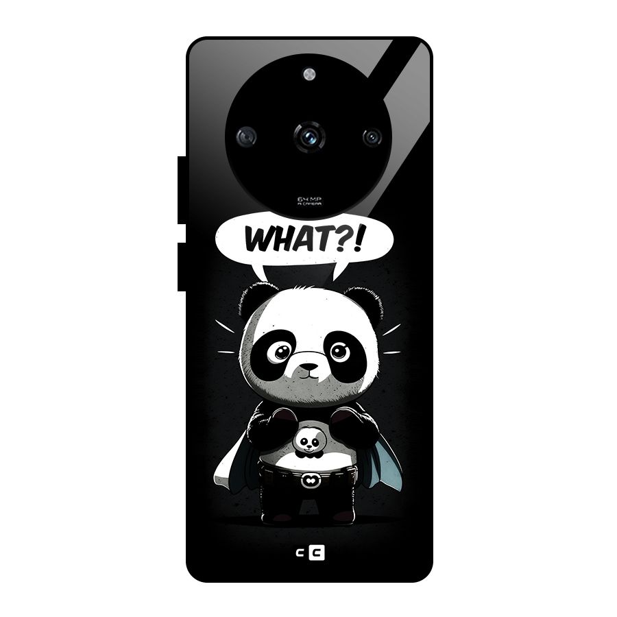 Panda What Confused Glass Back Case for Realme Narzo 60 5G