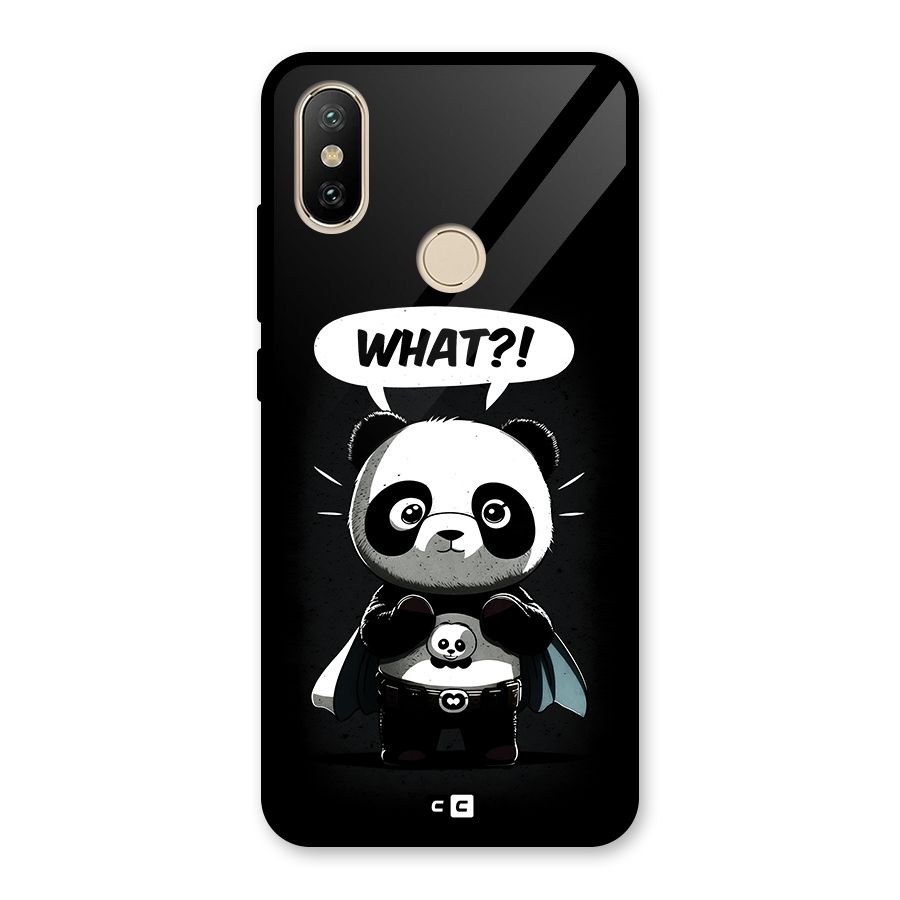 Panda What Confused Glass Back Case for Redmi A2