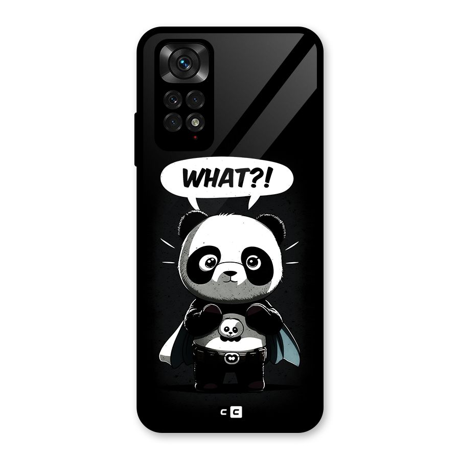 Panda What Confused Glass Back Case for Redmi Note 11S