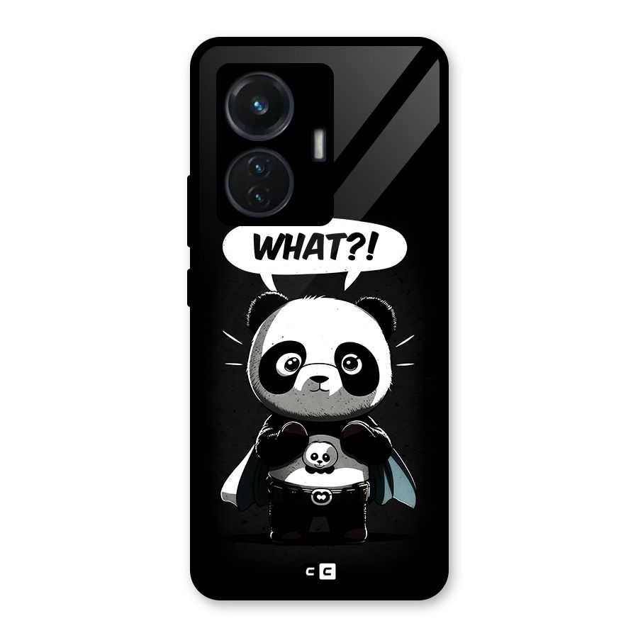 Panda What Confused Glass Back Case for Vivo T1 44W