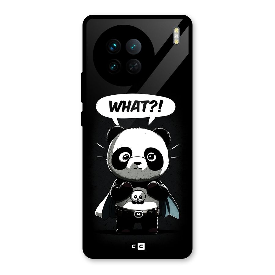 Panda What Confused Glass Back Case for Vivo X90
