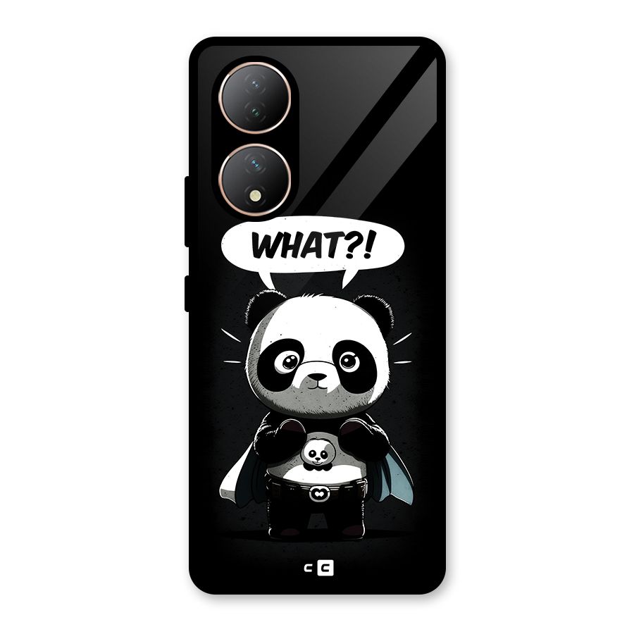 Panda What Confused Glass Back Case for Vivo Y100A
