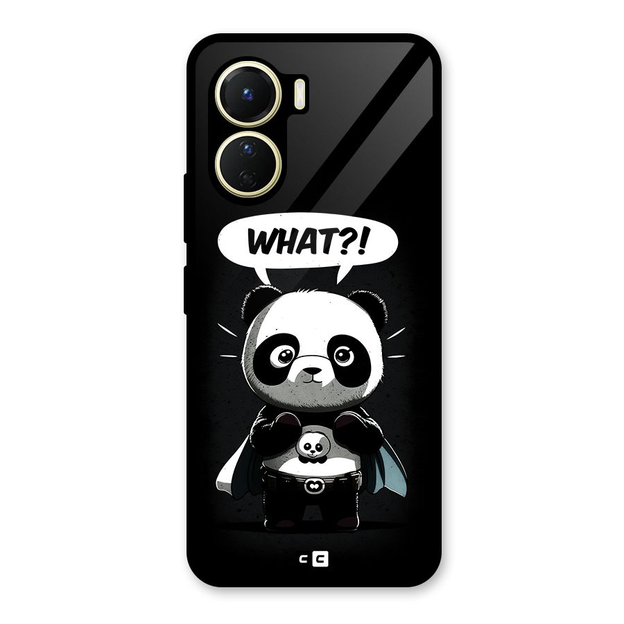 Panda What Confused Glass Back Case for Vivo Y16