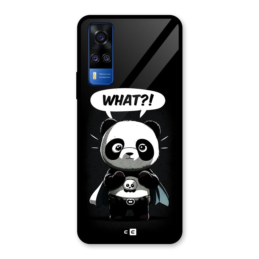 Panda What Confused Glass Back Case for Vivo Y31
