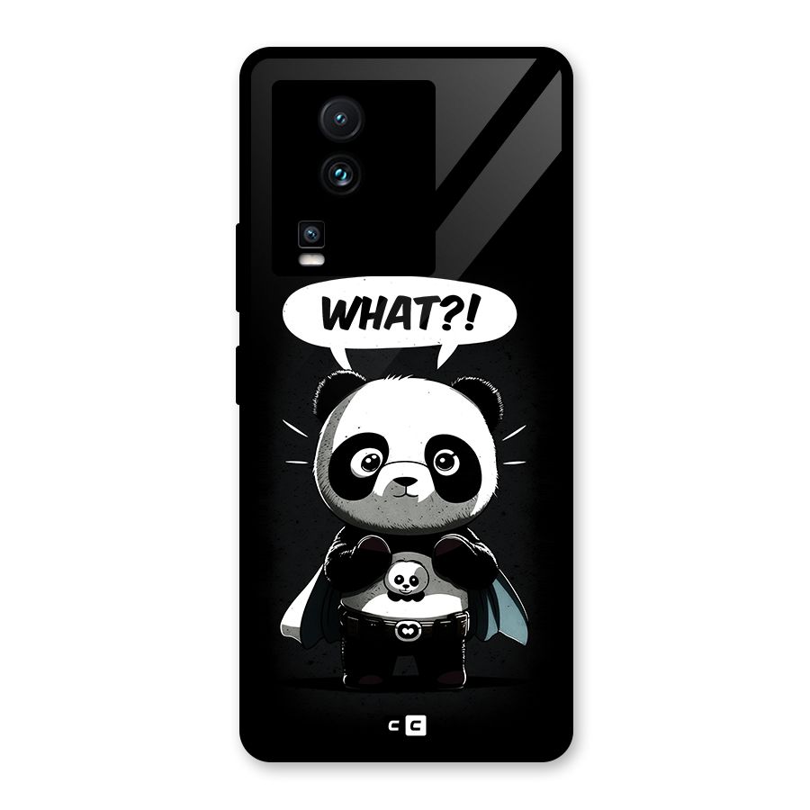 Panda What Confused Glass Back Case for Vivo iQOO Neo 7 Pro