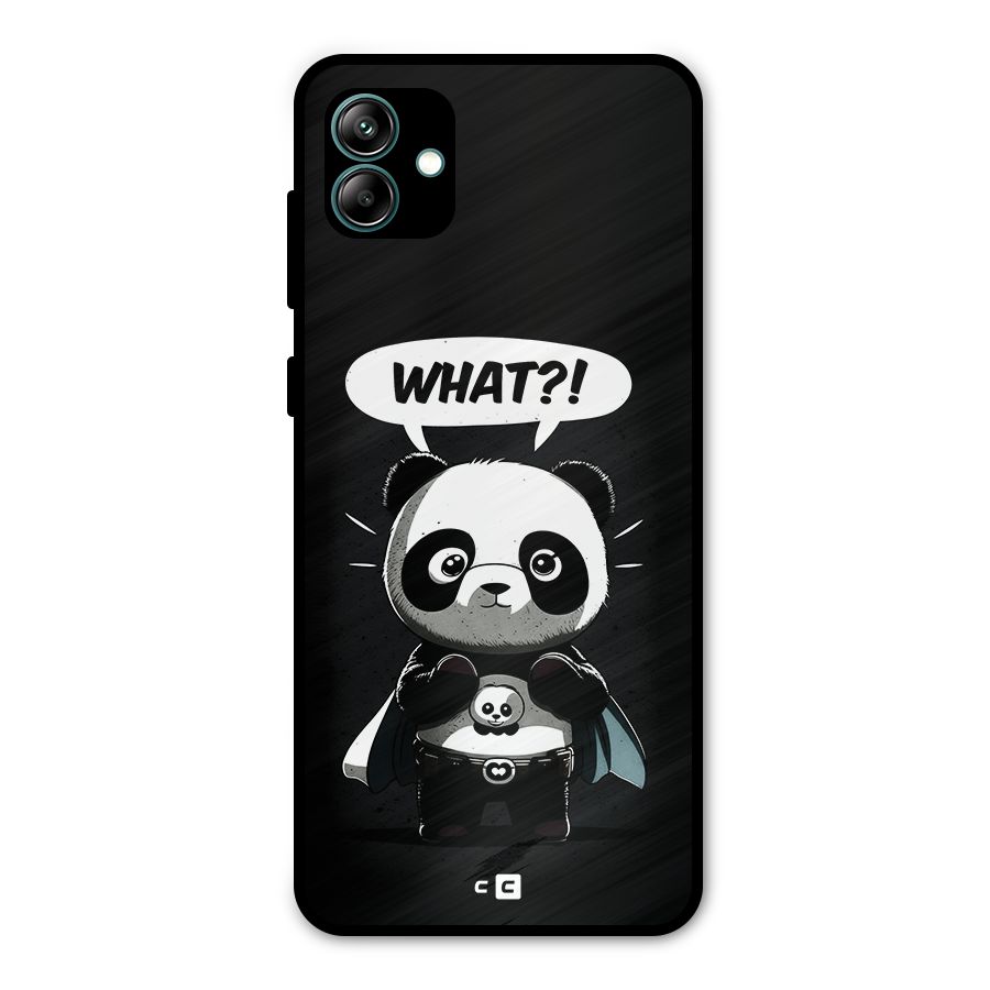 Panda What Confused Metal Back Case for Galaxy A04