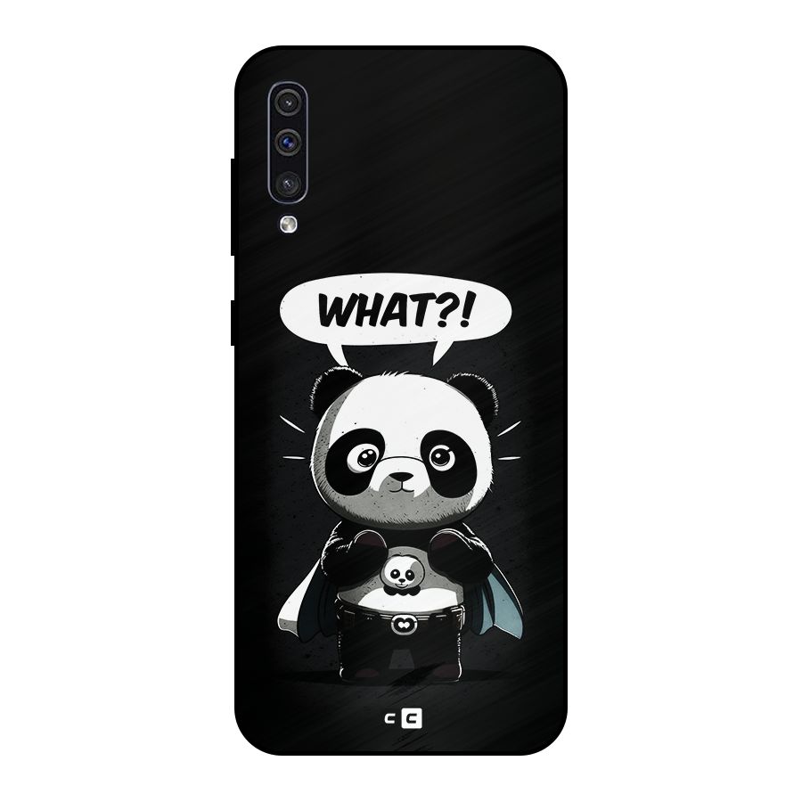 Panda What Confused Metal Back Case for Galaxy A30s