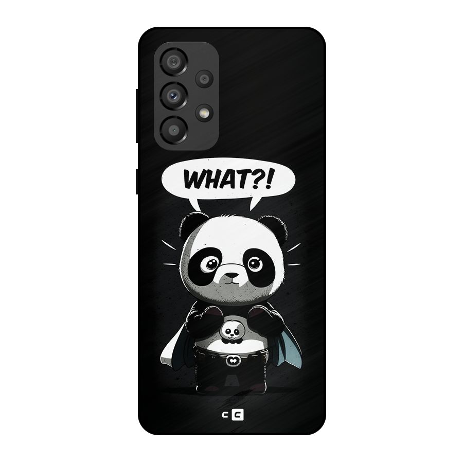 Panda What Confused Metal Back Case for Galaxy A33 5G