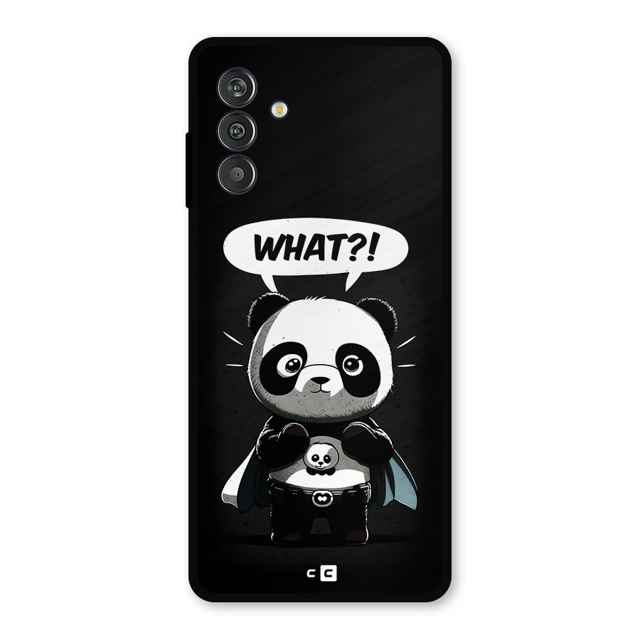 Panda What Confused Metal Back Case for Galaxy M13