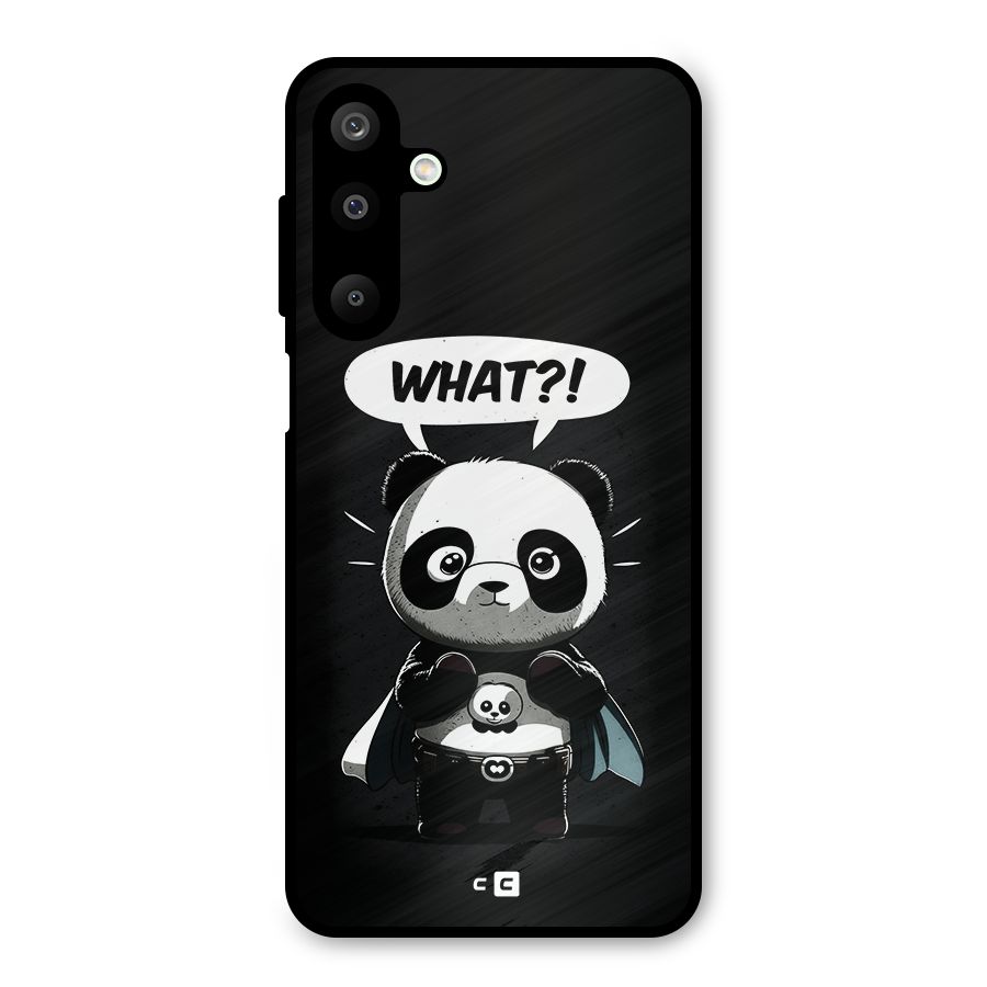 Panda What Confused Metal Back Case for Galaxy M16