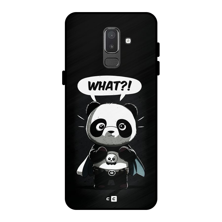 Panda What Confused Metal Back Case for Galaxy On8 (2018)