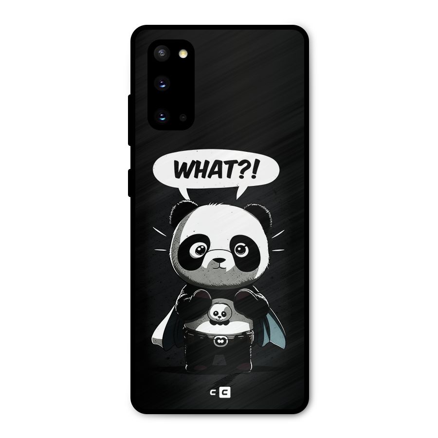 Panda What Confused Metal Back Case for Galaxy S20
