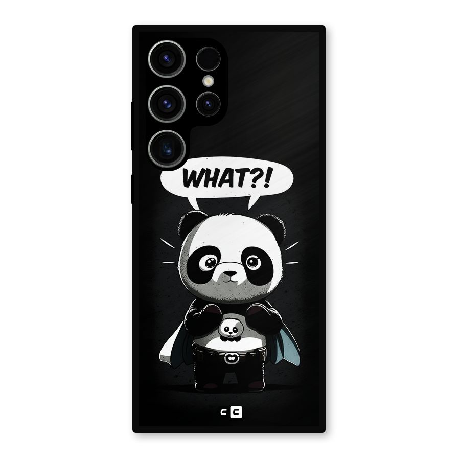 Panda What Confused Metal Back Case for Galaxy S23 Ultra
