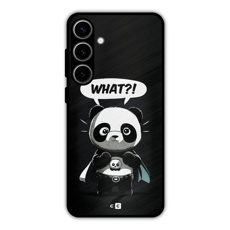 Panda What Confused Metal Back Case for Galaxy S24 Plus
