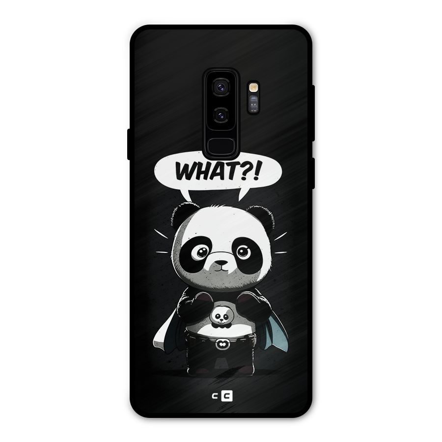 Panda What Confused Metal Back Case for Galaxy S9 Plus