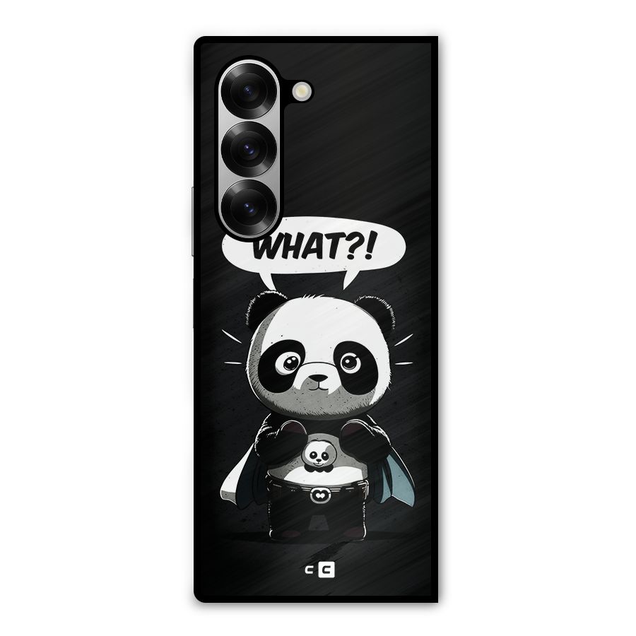 Panda What Confused Metal Back Case for Galaxy Z Fold6