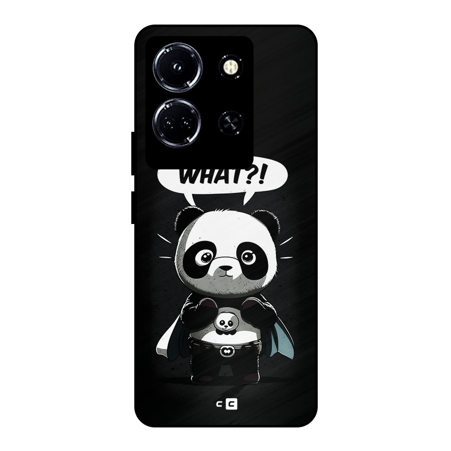 Panda What Confused Metal Back Case for Infinix Note 30 5G