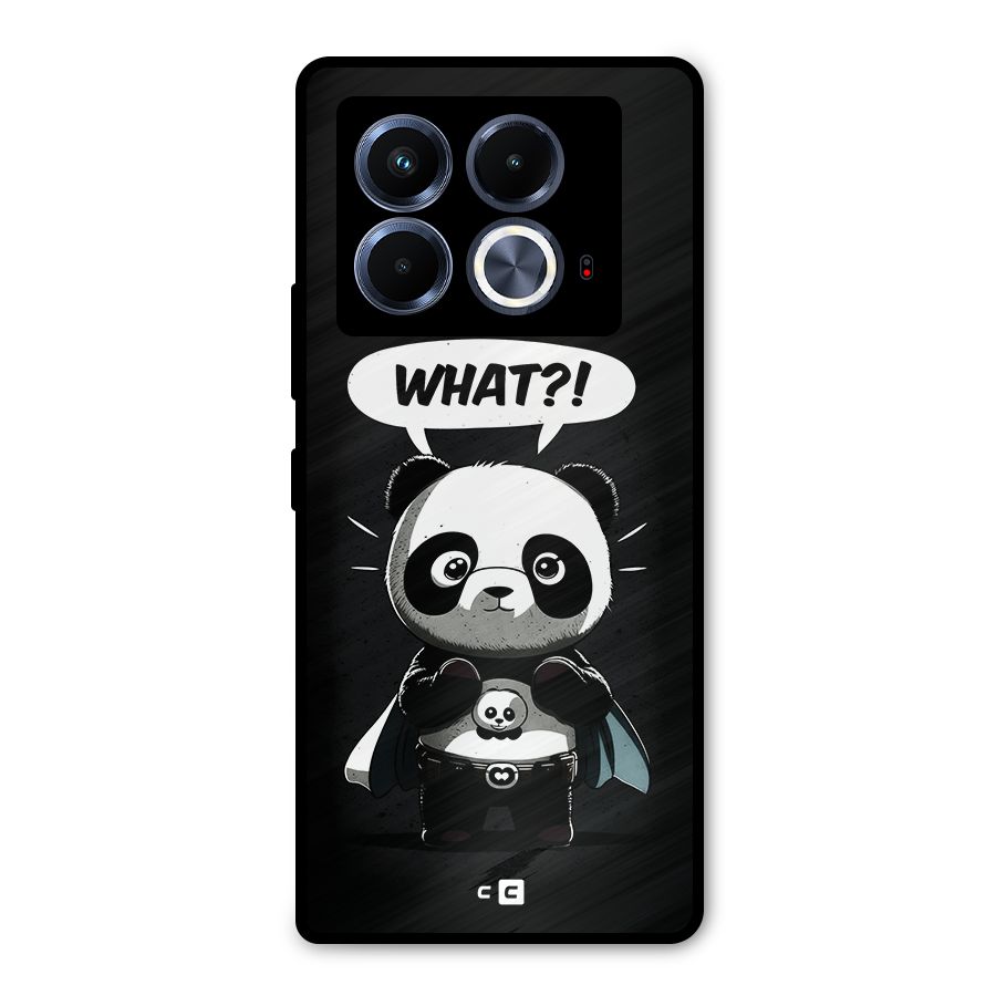 Panda What Confused Metal Back Case for Infinix Note 40 5G
