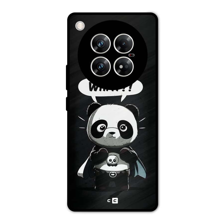 Panda What Confused Metal Back Case for Infinix Zero 40 5G