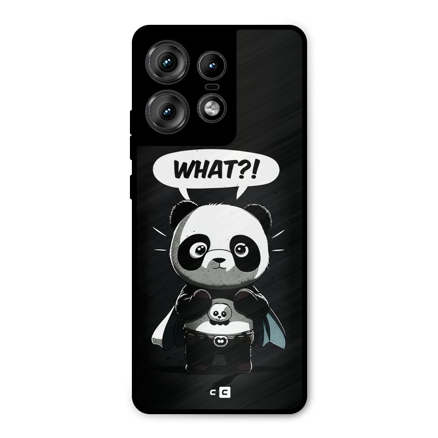 Panda What Confused Metal Back Case for Motorola Edge 50 Pro