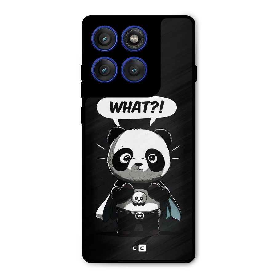 Panda What Confused Metal Back Case for Motorola Edge 60 Pro